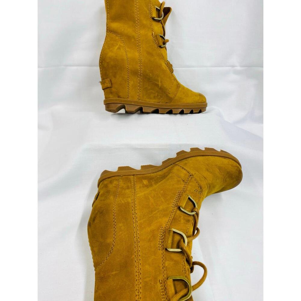 Sorel Joan of Arctic Wedge Mid Boot Ash Brown Waterproof Bootie Women's 6.5 - Picture 8 of 9